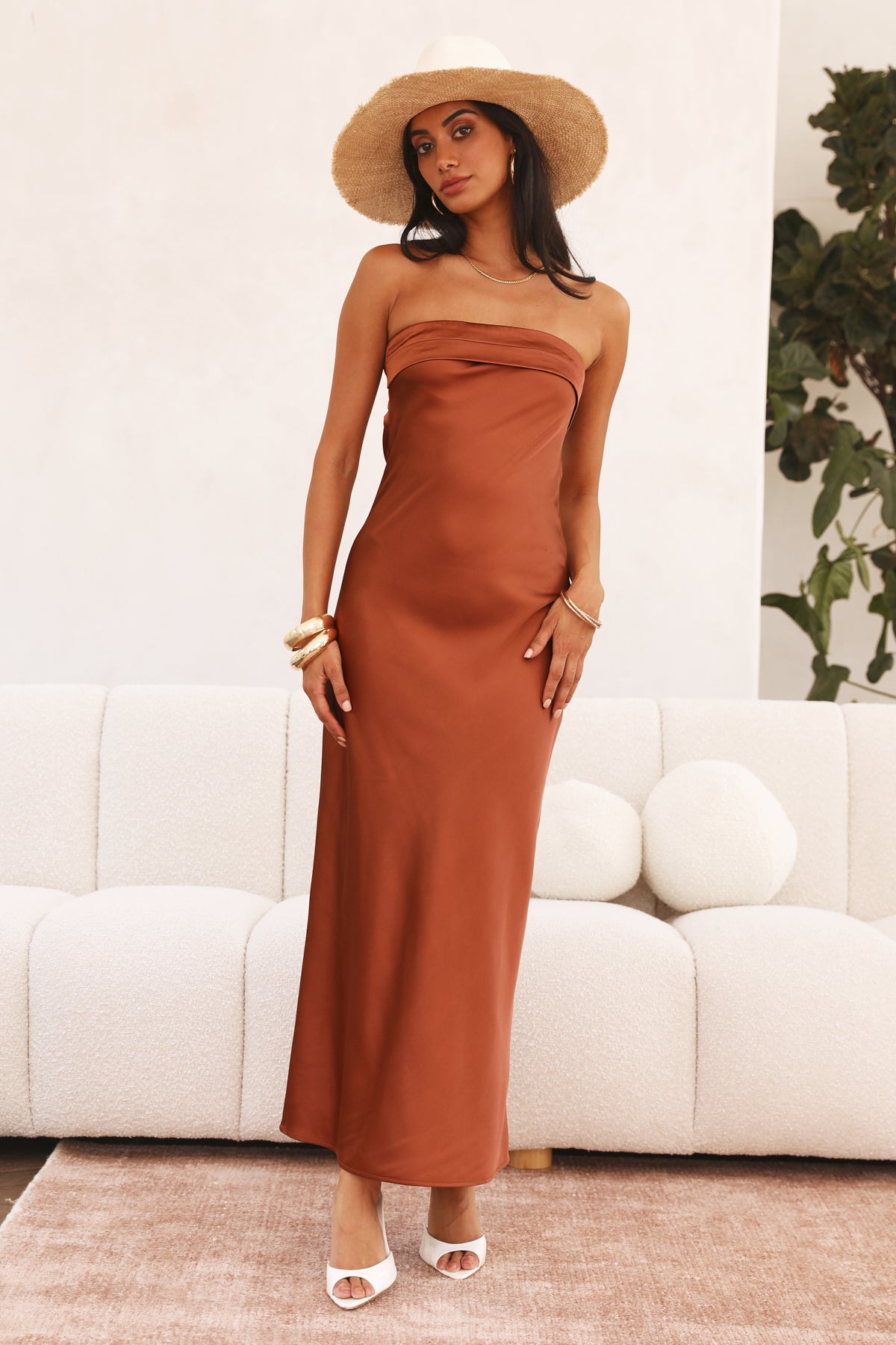 Coolness Calling Maxi Dress Brown