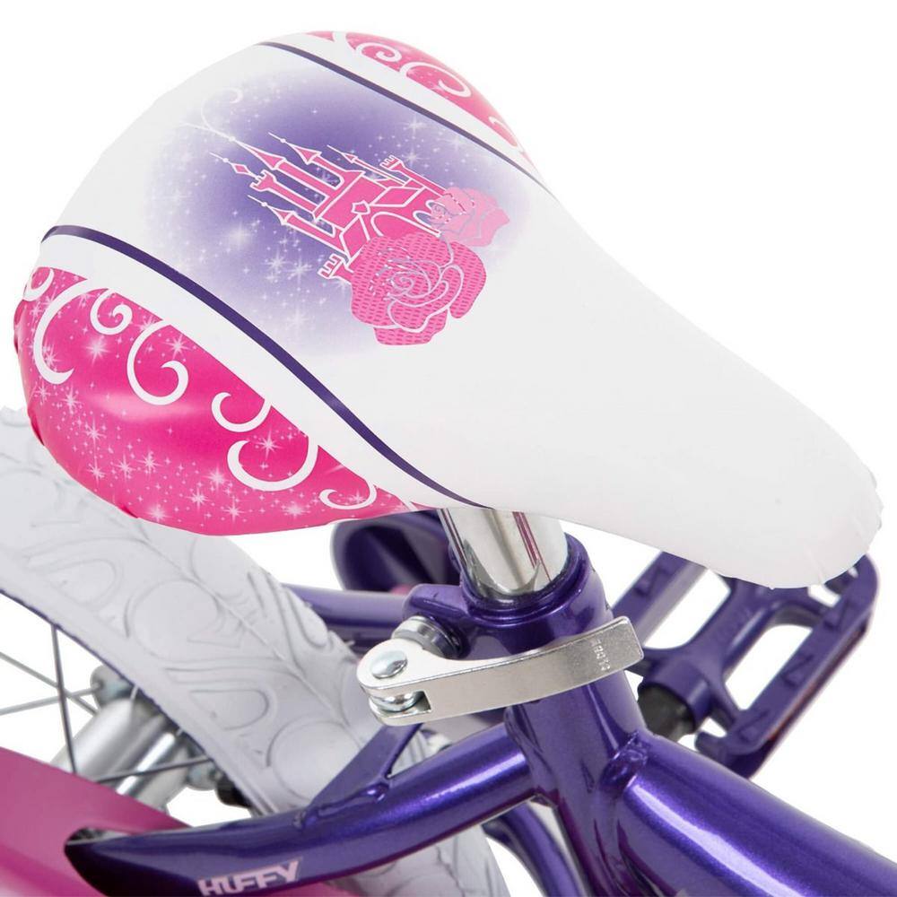 Huffy 12 in. Disney Princess Hot PinkIndigo Girls' Bike with Bubble-Maker 22450