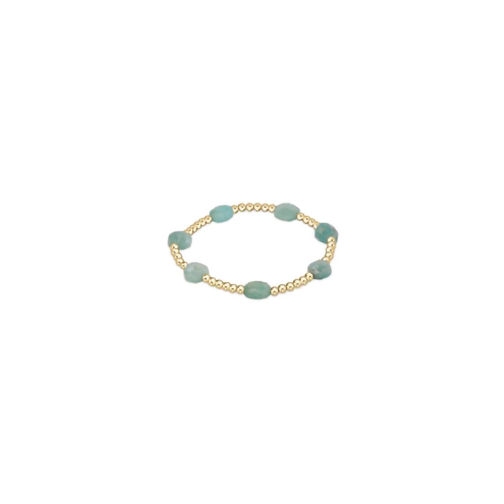 Enewton Designer  Admire Gold 3mm Bead Bracelet - Gemstone in Amazonite