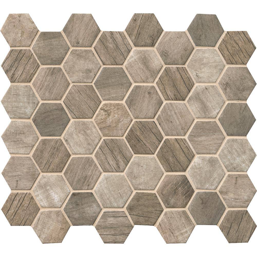 MSI Urban Tapestry 12 in. x 12 in. Matte Recycled Materials Mosaic Tile (1 sq. ft.  each) GLS-DRIFT6MM