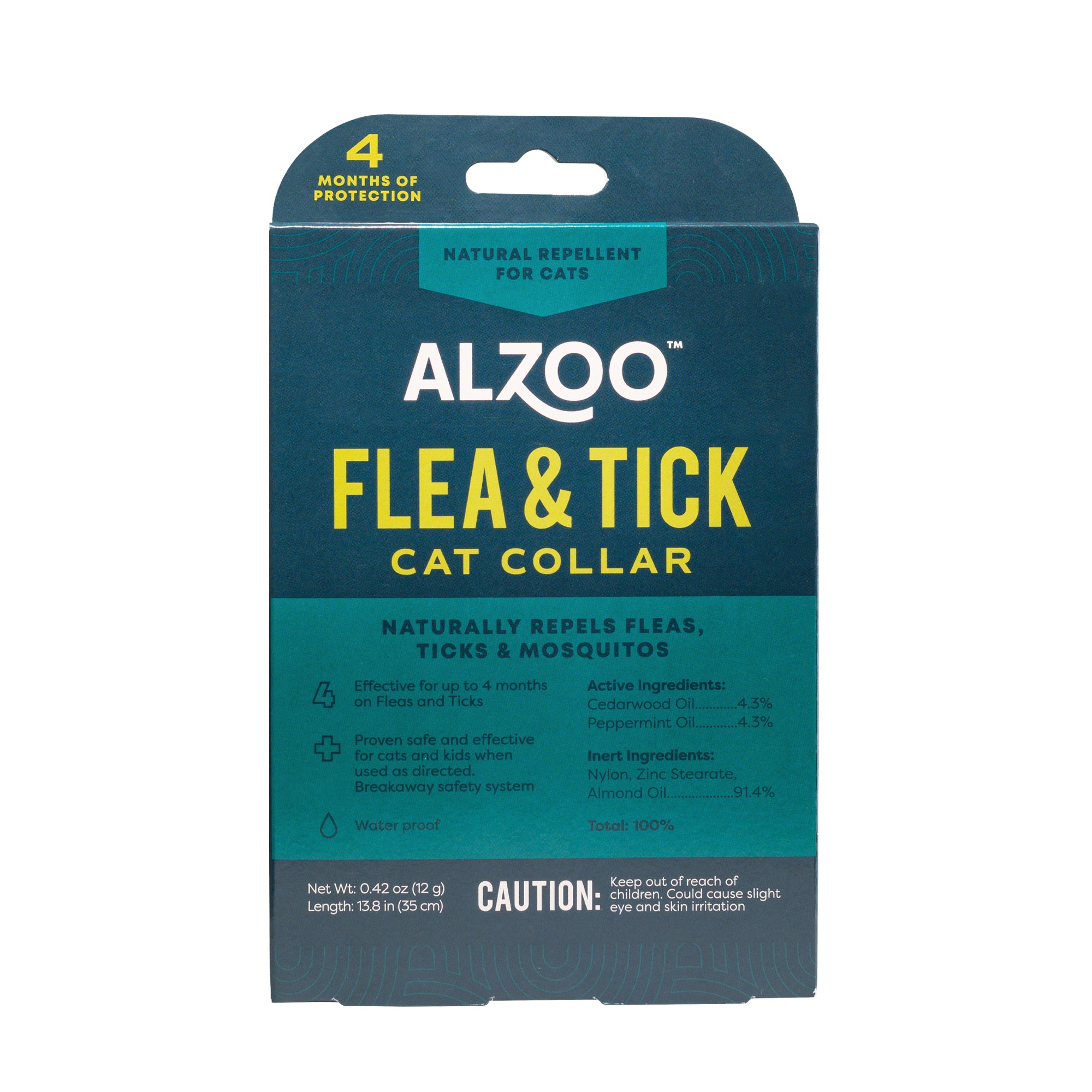 Alzoo Natural Repellent Flea and Tick Collar for Cats