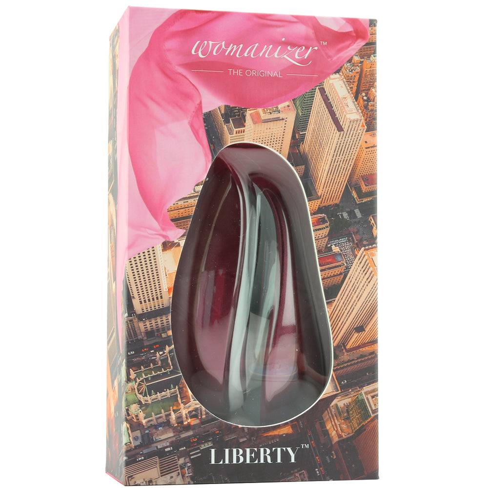 Womanizer Liberty Clitoral Stimulator in Red Wine