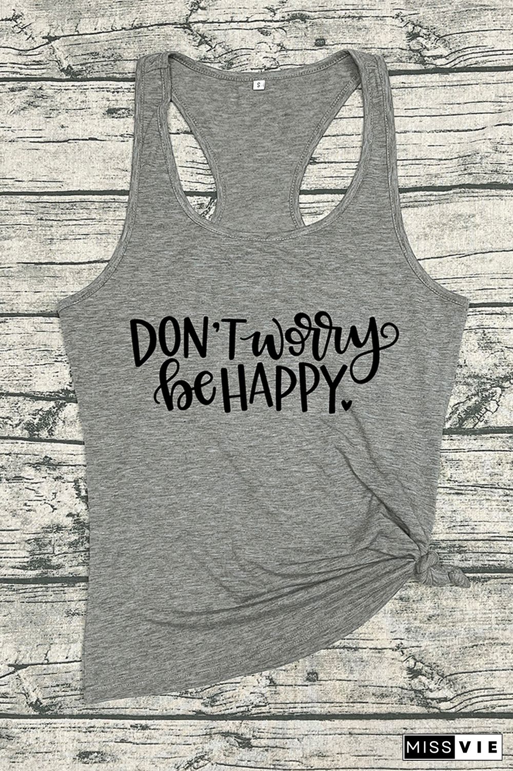 Don't Worry Be Happy Sleeveless Tank Top Wholesale