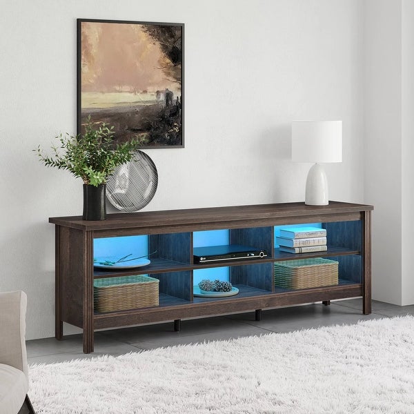 70 Inch TV Stand for 75'' TV， Classic Entertainment Center TV Console