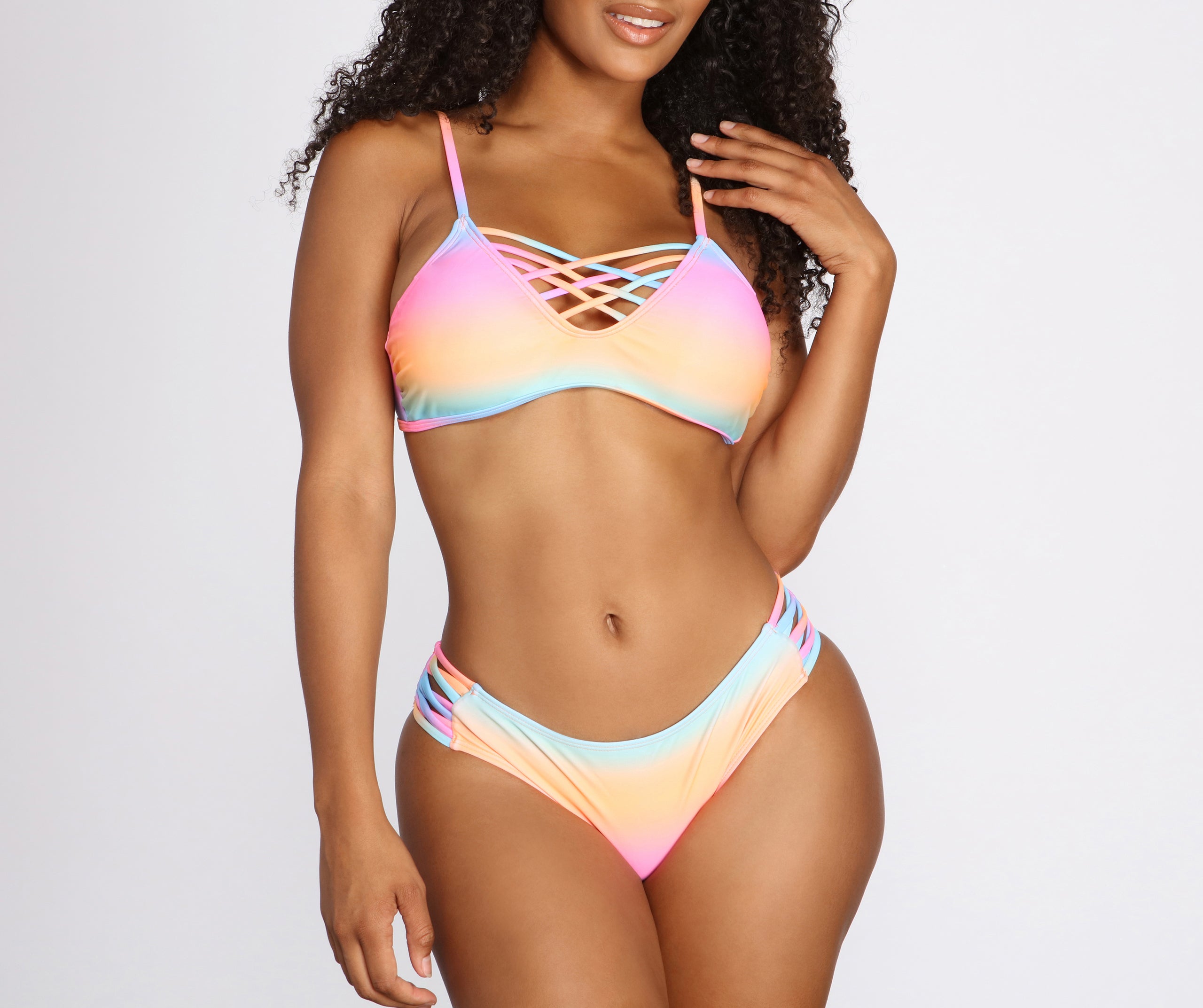 Tie Dye Frenzy Swim Top