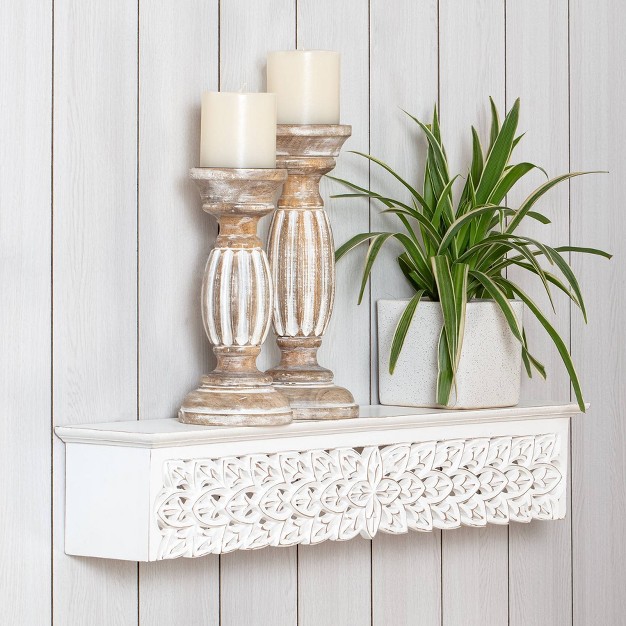 Gaudin Decorative Shelf White Brewster