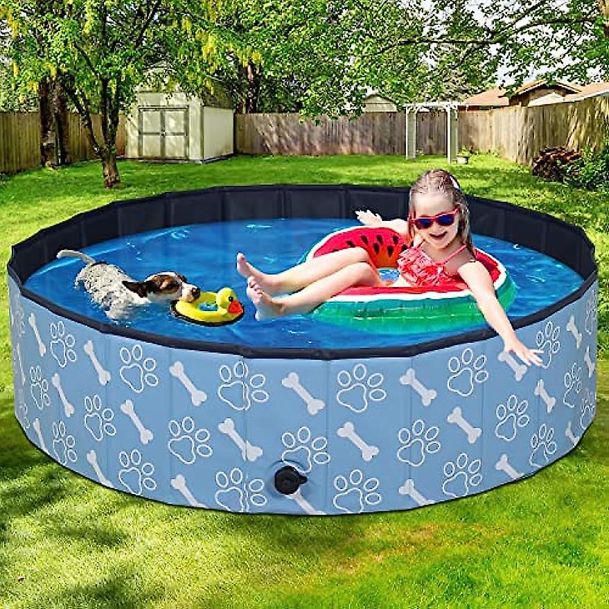 Foldable Dog Pet Bath Pool Collapsible Dog Pet Pool Bathing Tub Kiddie Pool For Large Dogs  Puppies And Cats (s 48inch/4ft)