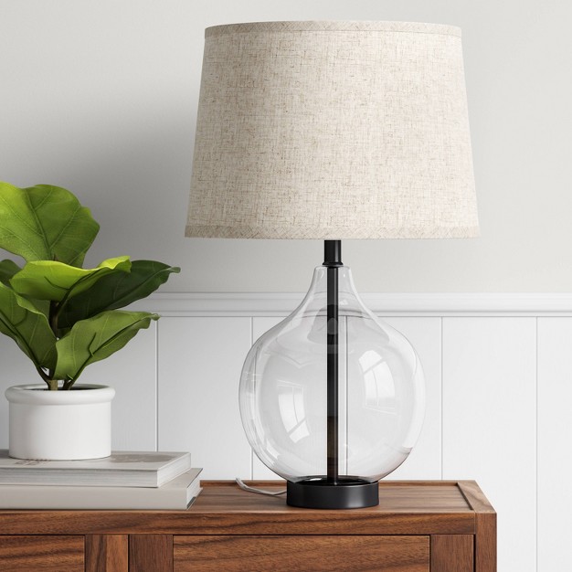 Large Glass Gourd Table Lamp