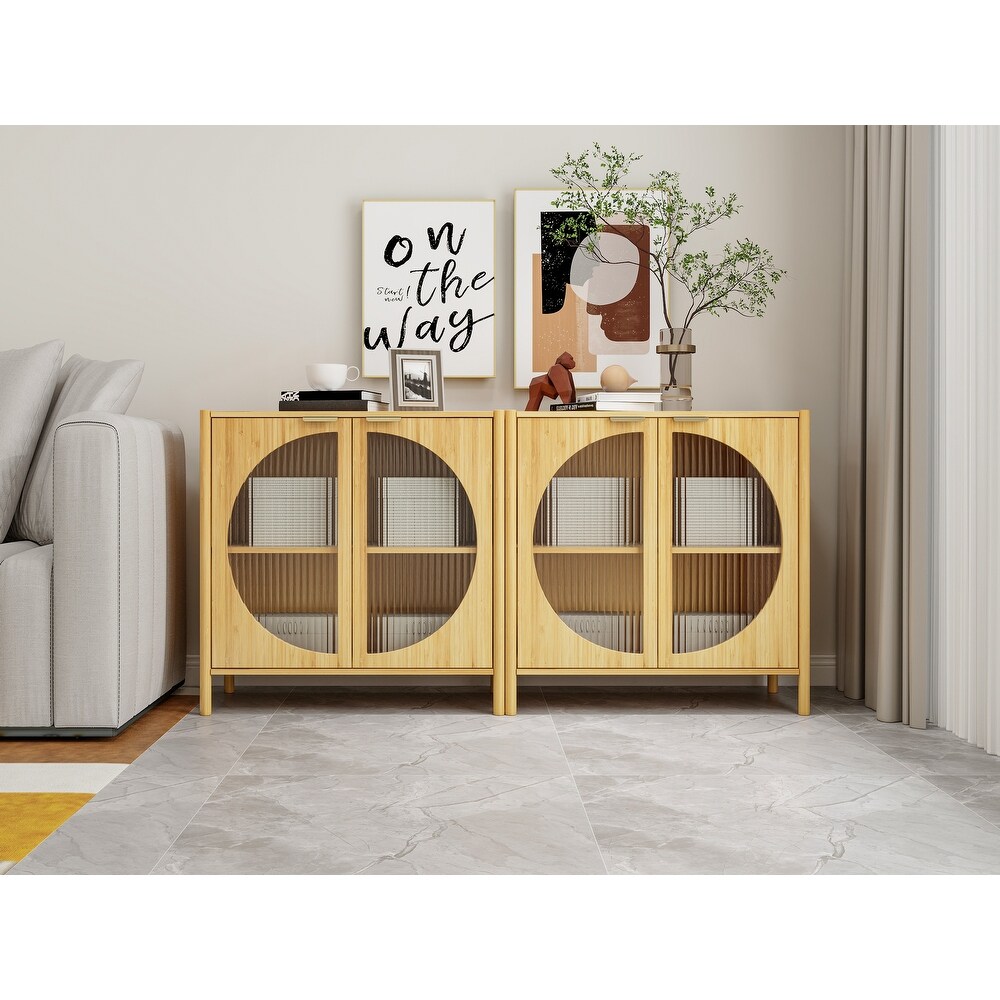 Hallway 2 Door Cabinet Storage Cabinet Rectangular Console Table