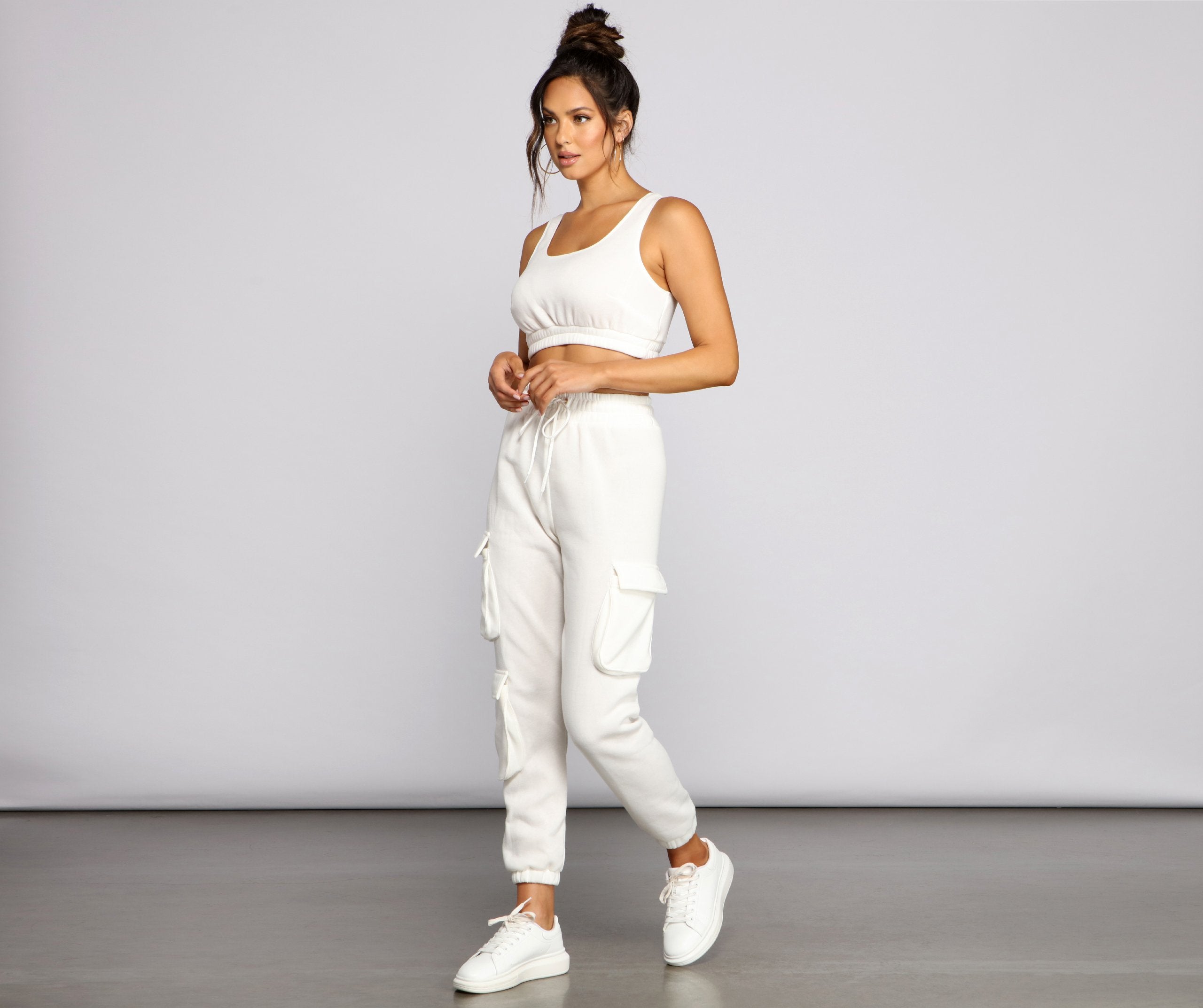 Low Profile High Waist Cargo Joggers