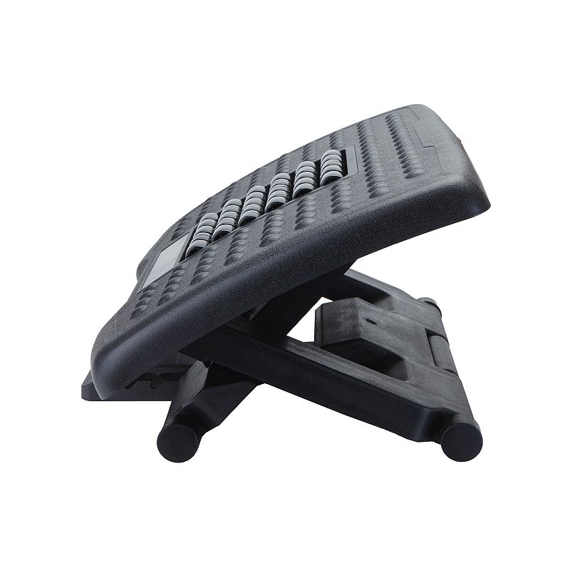 Mind Reader Anchor Collection Adjustable Ergonomic Foot Rest with Massage Rollers