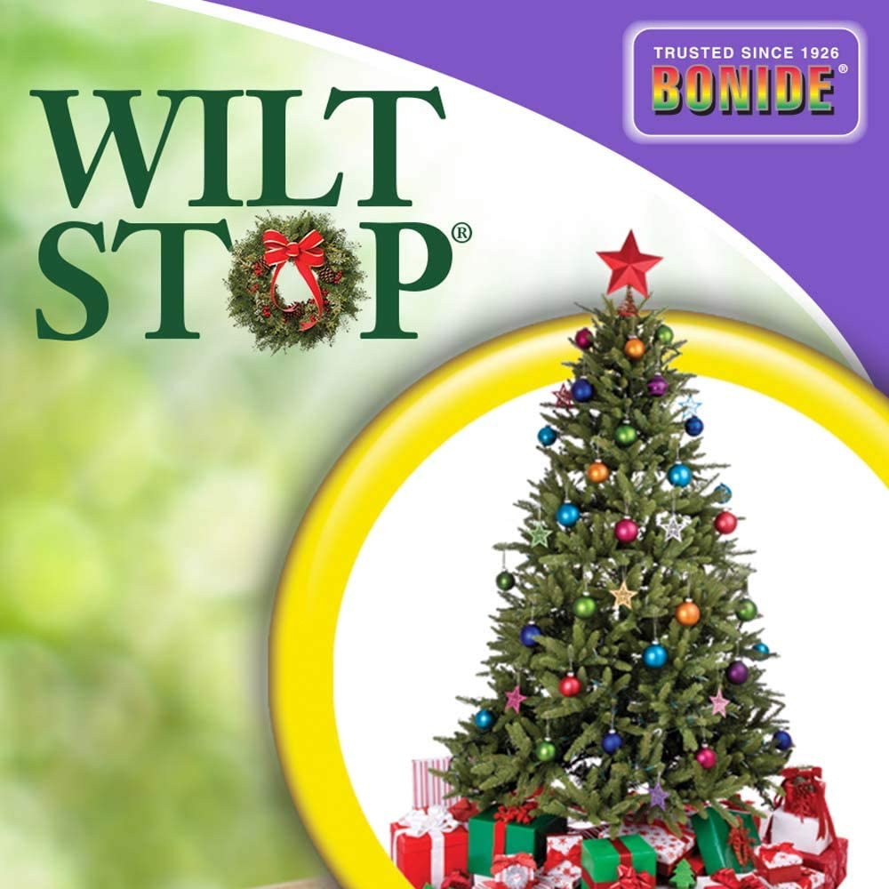 Bonide 098 (BND098)， Anti-transpirant Plant Protector Wilt Stop Xmas Tree and Wreath Ready-To-Use， 16 oz， Color