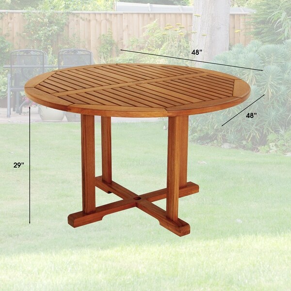 Round Teak Patio Table