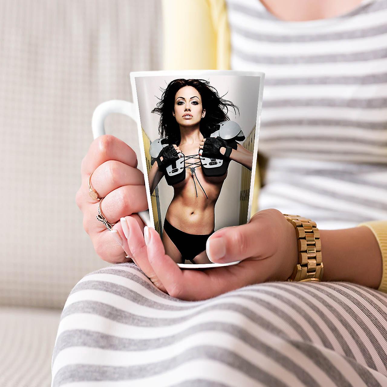 Fitness Girl Erotic Sexy NEW White Tea Coffee Ceramic Latte Mug 17 oz | Wellcoda