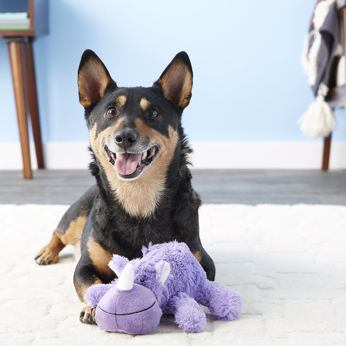 KONG Cozie Rosie the Rhino Dog Toy