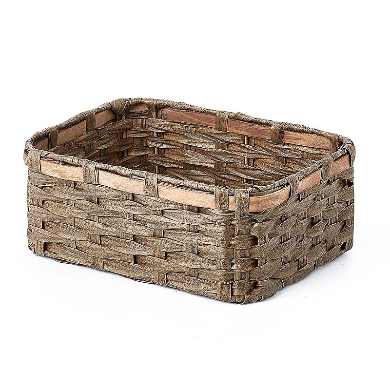 Saddle River Faux Wicker Basket 3-pc. Set