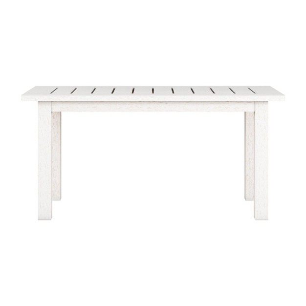 Outdoor Coffee Table Whitewash Corliving