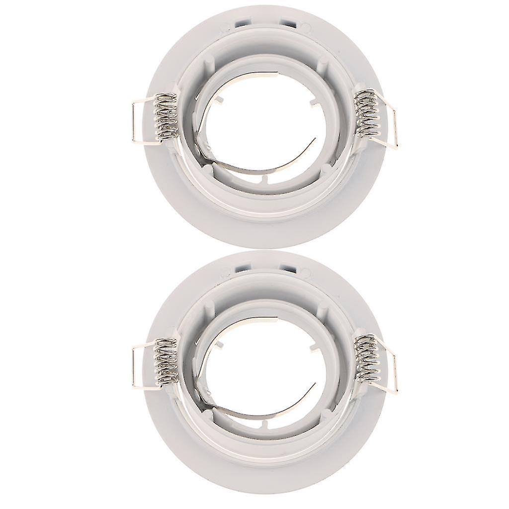 2pcs Mr16/gu10 Ceiling Downlight Led Replacement Light Holder Bracket Protector Cover， Power(max): 50w