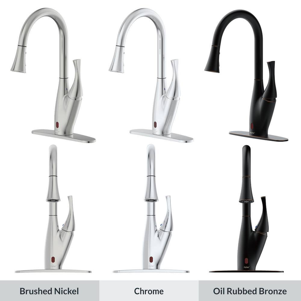 FLOW X Series Single-Handle Pull-Down Sprayer Kitchen Faucet FLOWX-BN