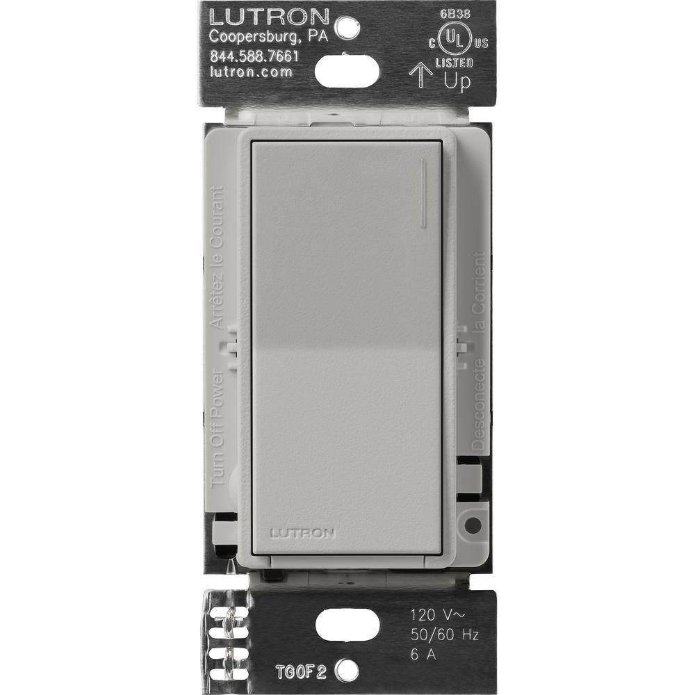 Lutron Sunnata Switch for 6A Lighting or 3A 110 HP Motor Single PoleMulti Location Pebble (ST-6ANS-PB) ST-6ANS-PB