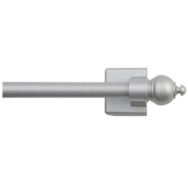 Kenney Satin Silver Silver Magnet Cafe Rod 16 In L X 28 In L