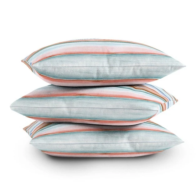 Relaxing Stripes Outdoor Throw Pillow