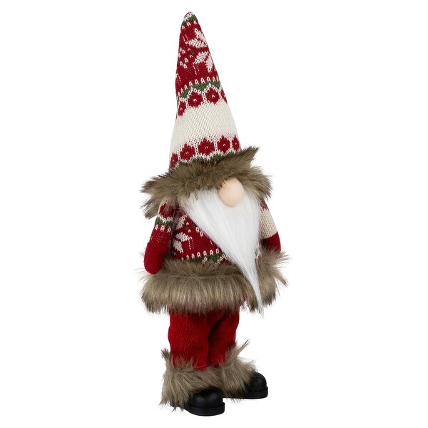 Standing Gnome with Knitted Outfit Christmas Figure