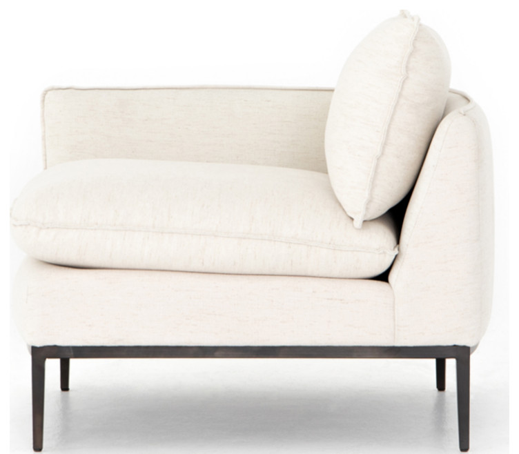 Dabney Left Arm Sectional Piece   Transitional   Armchairs And Accent Chairs   by Marco Polo Imports  Houzz