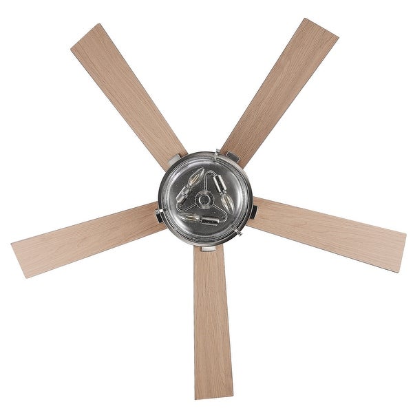 52 In Flush Mount Ceiling Fan with Light Remote(Brushed Nickel) Shopping - The Best Deals on Ceiling Fans | 40786437