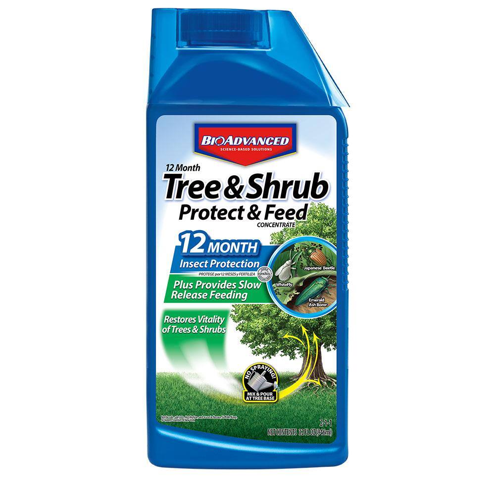 BIOADVANCED 32 oz. Concentrate Tree and Shrub Protect and Feed 701901