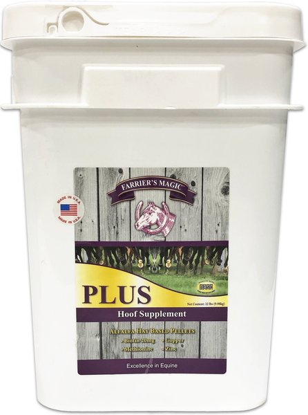 Farrier's Magic PLUS Hoof Health Hay Flavor Pellets Horse Supplement