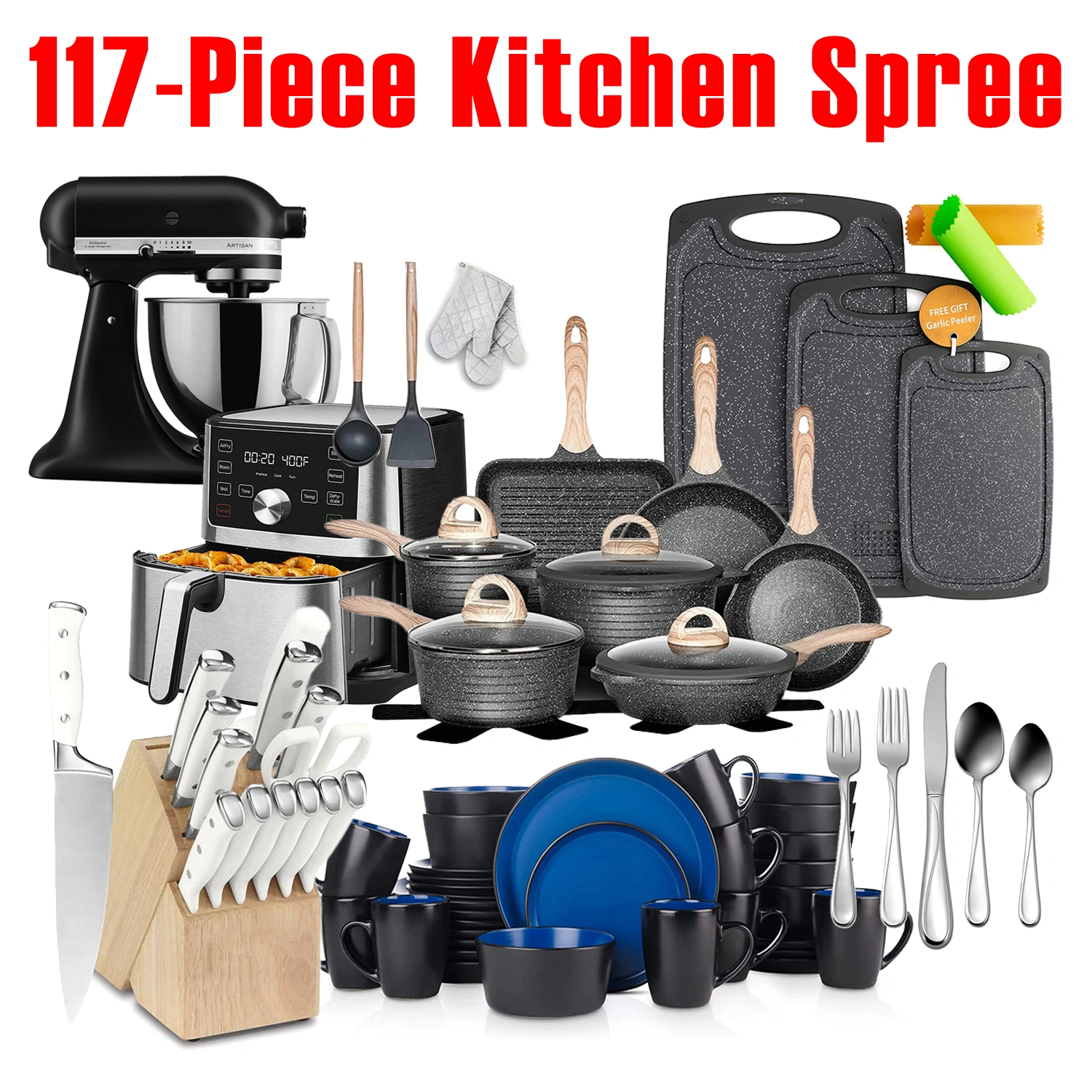 Limited-time Promotion, 117-piece Kitchen Spree, Meeting All The Needs Of The Kitchen