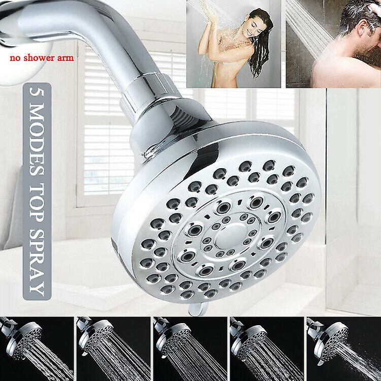 Shower Head 300% High Turbo Pressure 40% Water Saving Laser 5 Spray Settings New