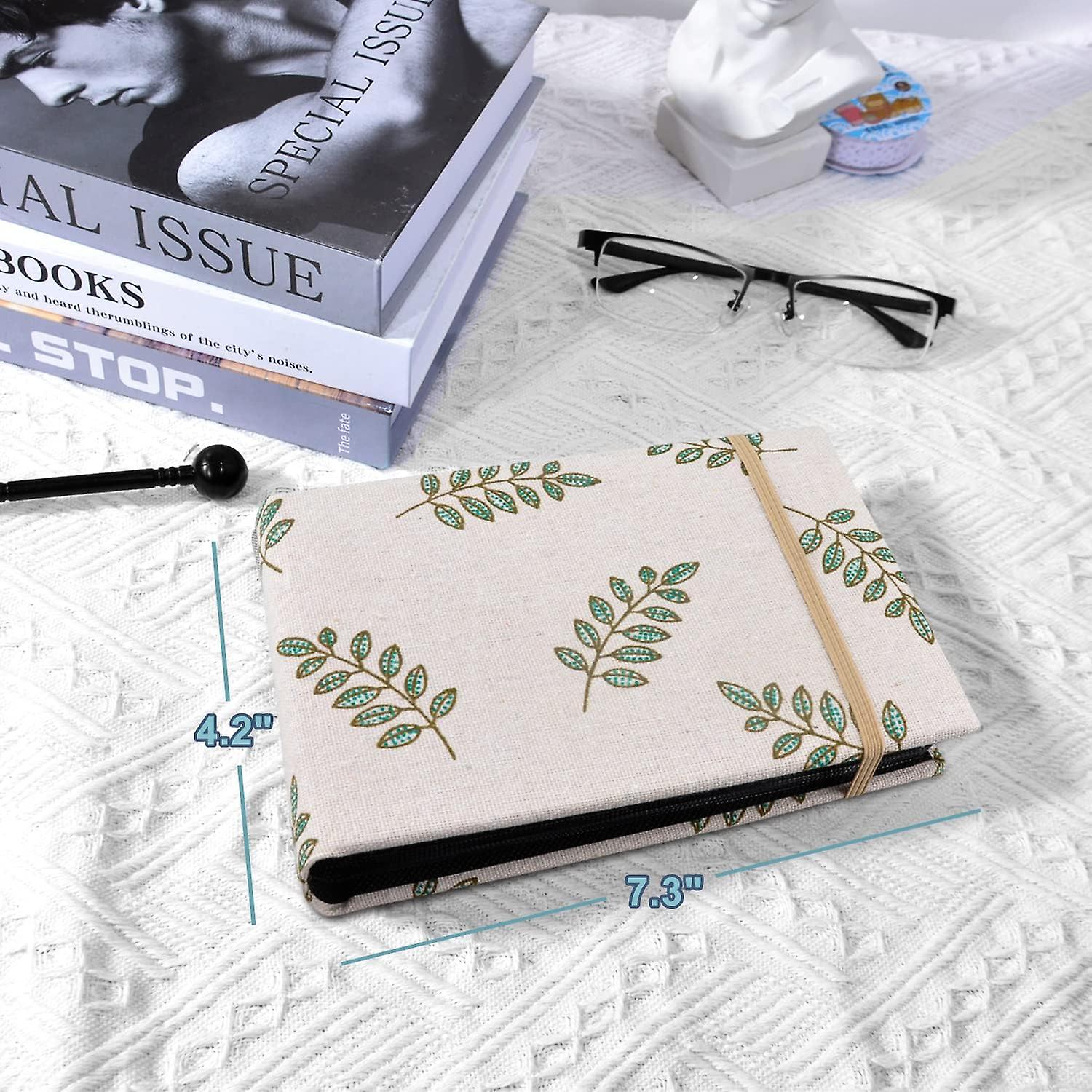 4x6 100 Pockets Linen Cover Photobook Small Capacity Pictures Book Easy To Classify And Portable For Wedding Family Baby (colorful Flower Branches)