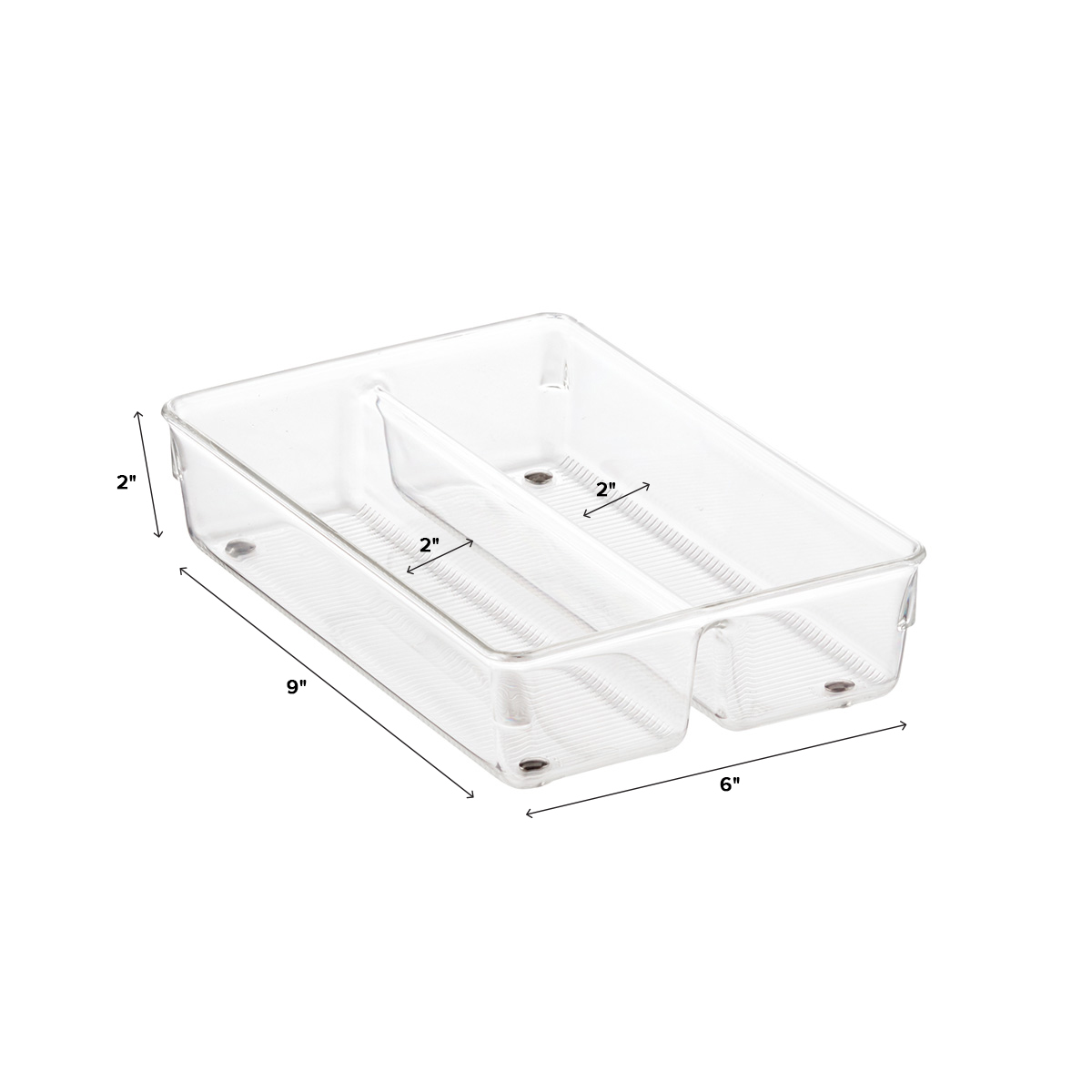 iDesign Linus 2Section Drawer Organizers