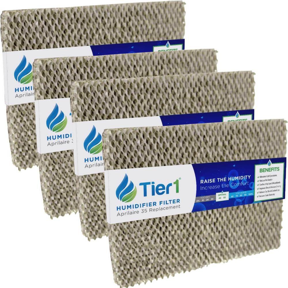 Tier1 Replacement for Aprilaire Water Panel 35 fits Models 350 360 560 560A 568 600 Humidifier Filter (4-Pack) TIER1_HMF1030_4_PACK