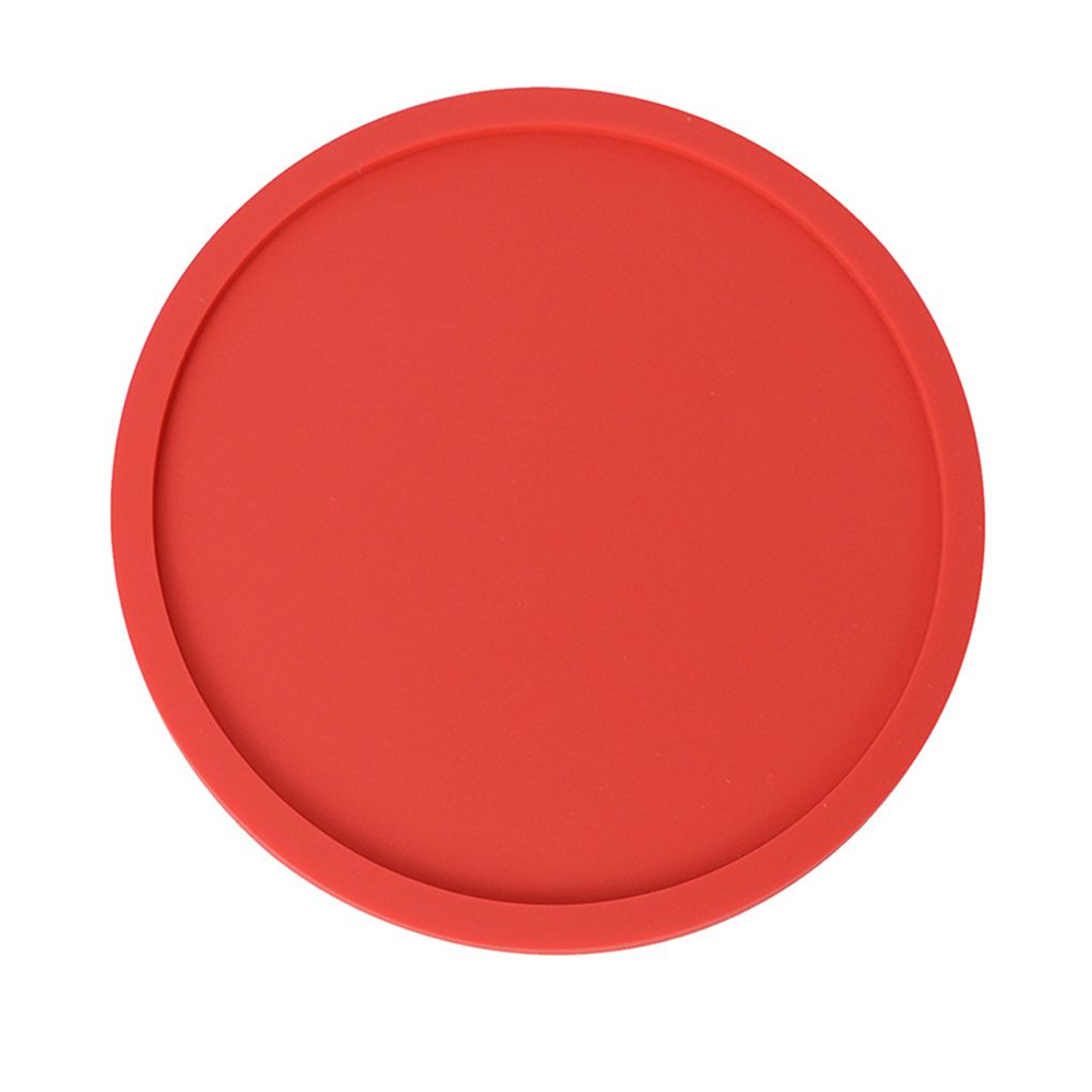 Worallymy 1Pc/8Pcs Round Silicone Coasters Non-slip Cup Mats Pad Drinks Table Glasses Mat Replacement