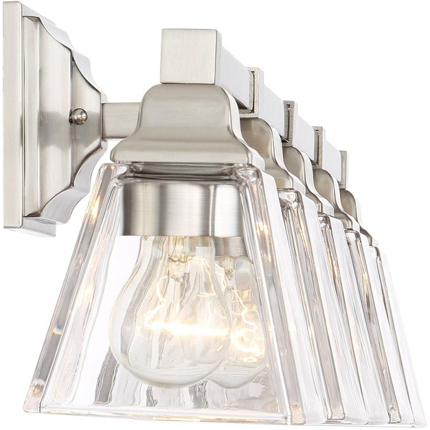 5 light Fixture Clear Glass Shade For Bedroom Bathroom Vanity Living Room Hallway