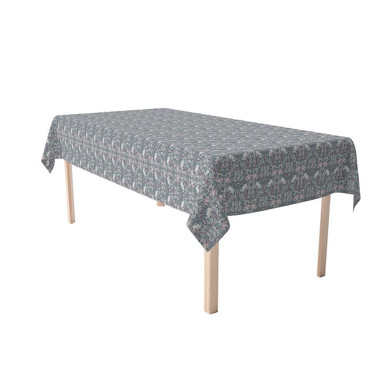 Rectangular Tablecloth， 100% Cotton， 52x104， Floral 59