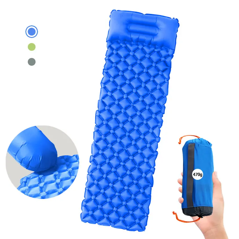 waterproof foldable mat self inflating pad self inflating ultralight sleeping pad with pillow