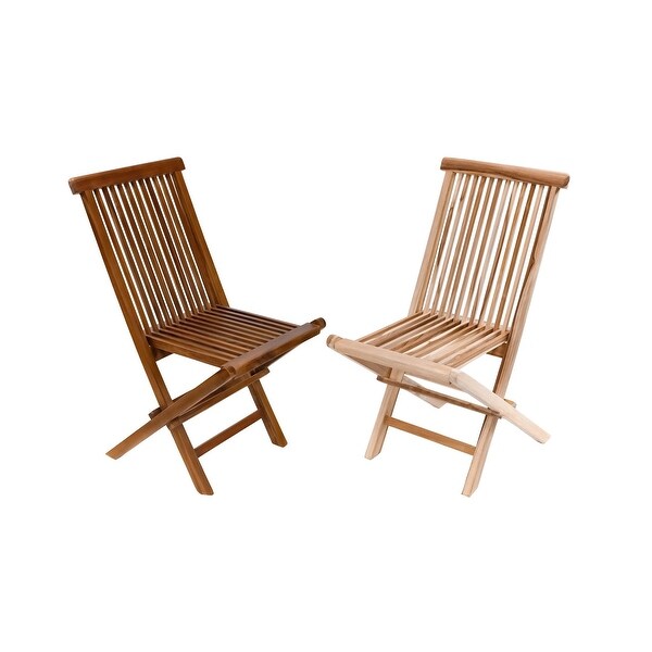 Nordic Style Natural Teak Folding Chair