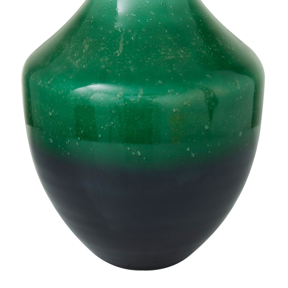 The Novogratz Green Glass Ombre Vase