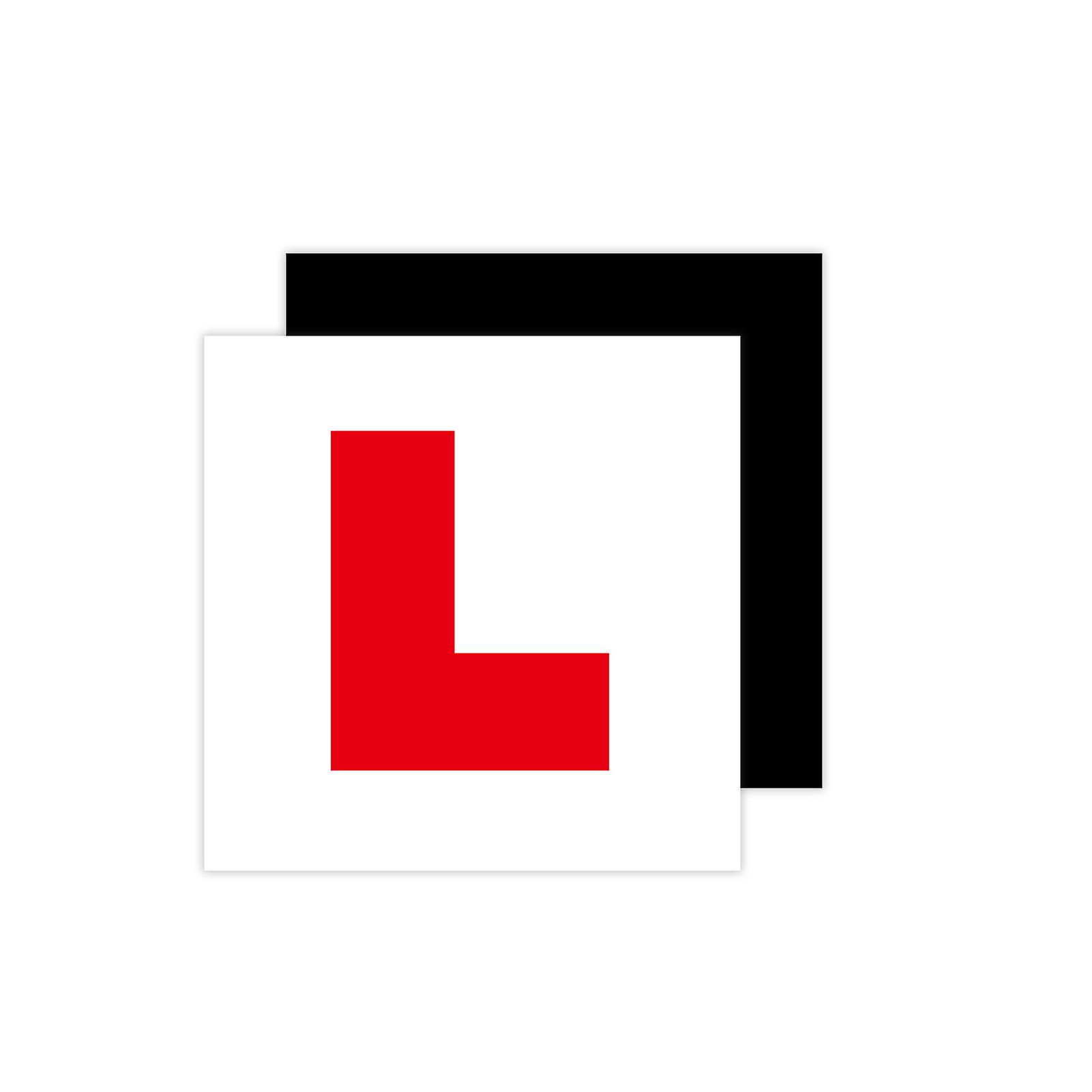 2 Pack Of  Fully Magnetic L Plates For New Drivers，learner Plates With Stronger Magnetism And Bigger Thickness