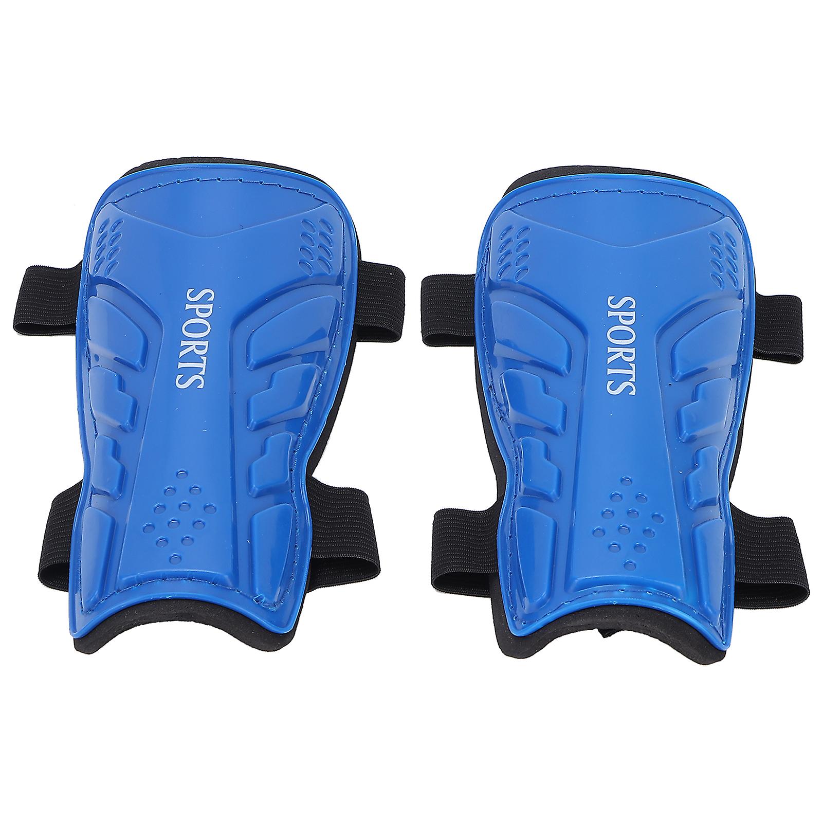 Football Shin Pads Guard Sports Soccer Protective Leg Protege Training Pads For Childrenblue