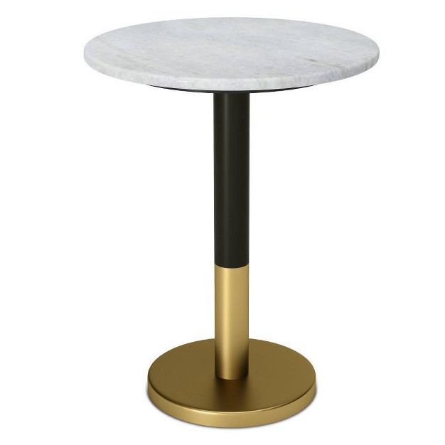 Ryan Marble Side Table White Wyndenhall