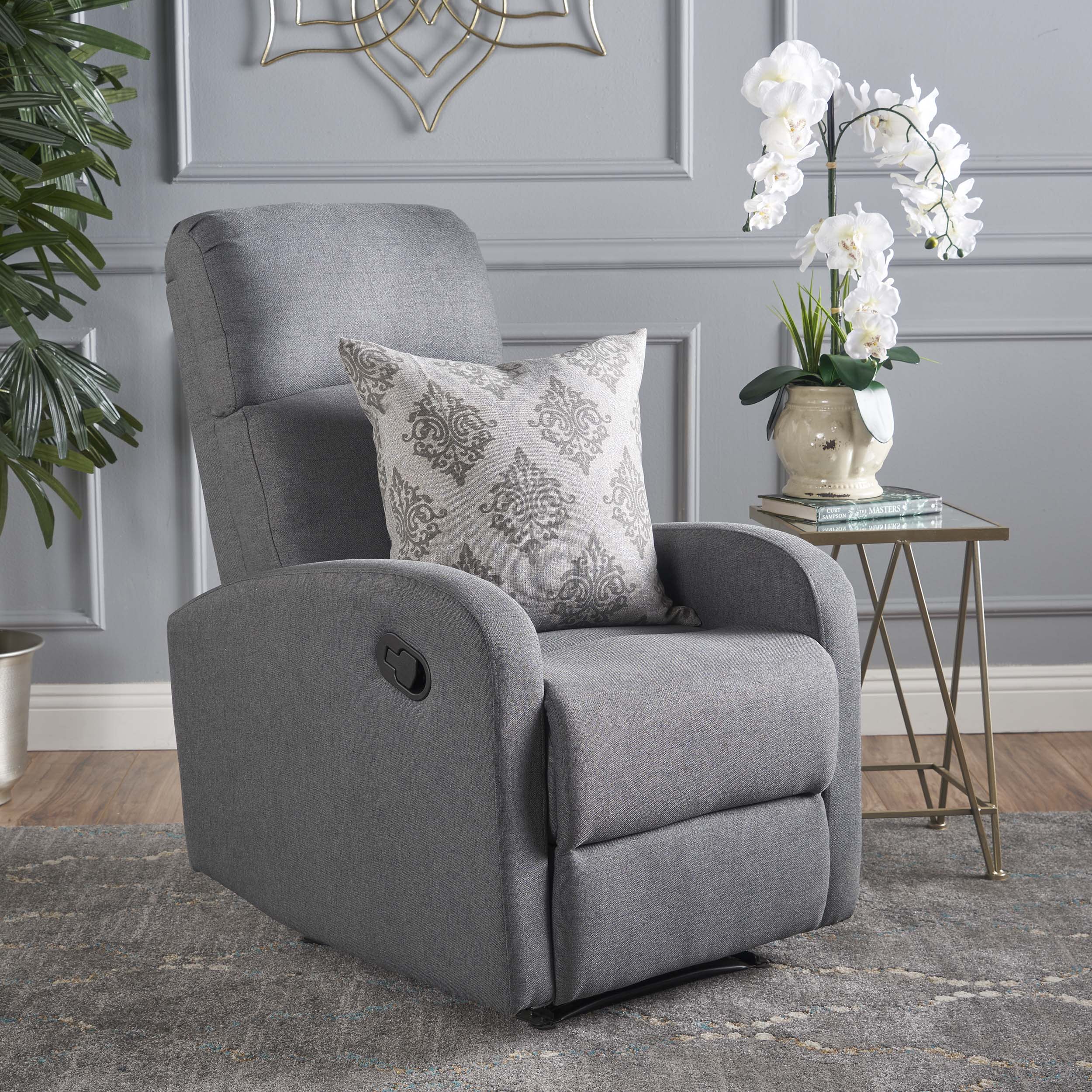 Hampden Contemporary Fabric Upholstered Recliner