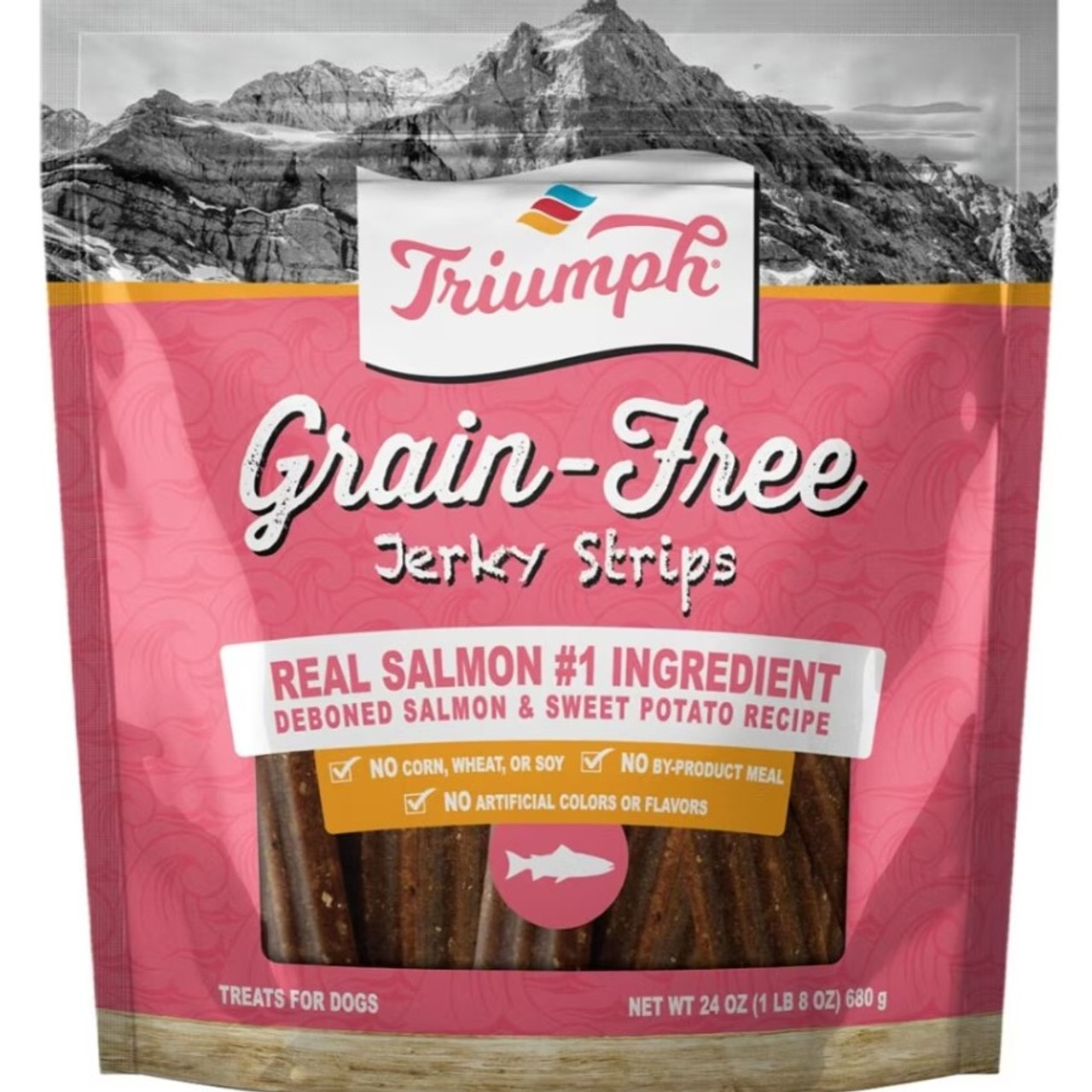 Triumph Salmon and Sweet Potato Grain Free Jerky Dog Treats