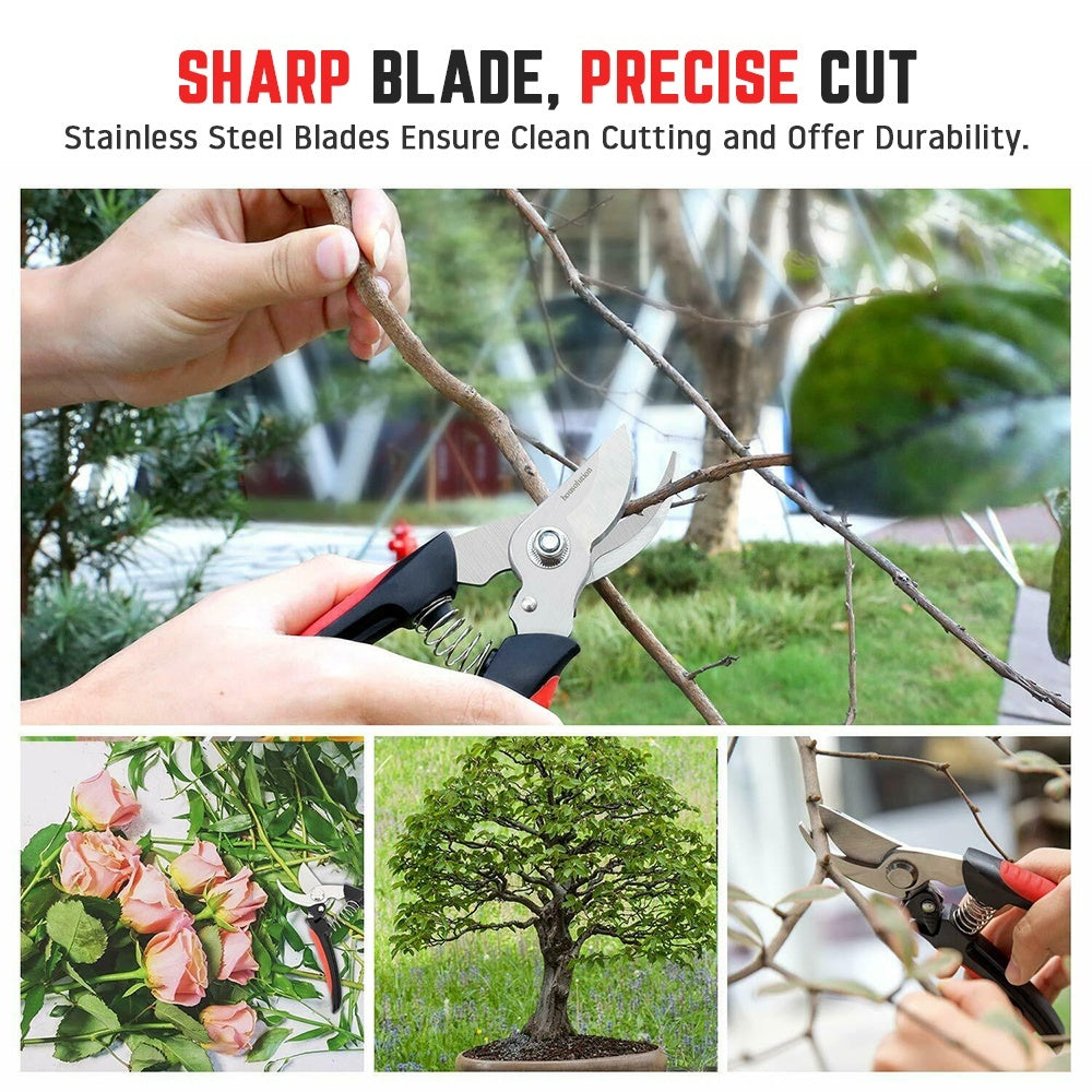 Professional Durable Garden Pruning Shears Gardening Secateurs Plant Flower Tree Branch Cutter Grafting Tool Scissors