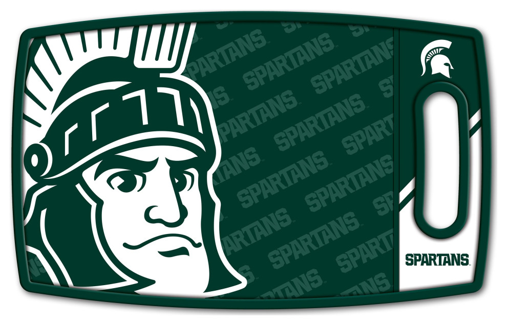 Michigan State Spartans Logo Series Cutting Board   Traditional   Cutting Boards   by StadiumView Products  Houzz