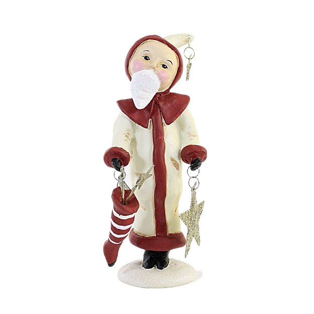 Dee Foust harvey Star Stocking Santa One Figurine 8 5 Inches Christmas Santa Stocking 81079 Polyresin Red